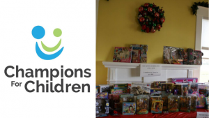 Champions for Children Holiday Store that provides toys for more than 1,000 children