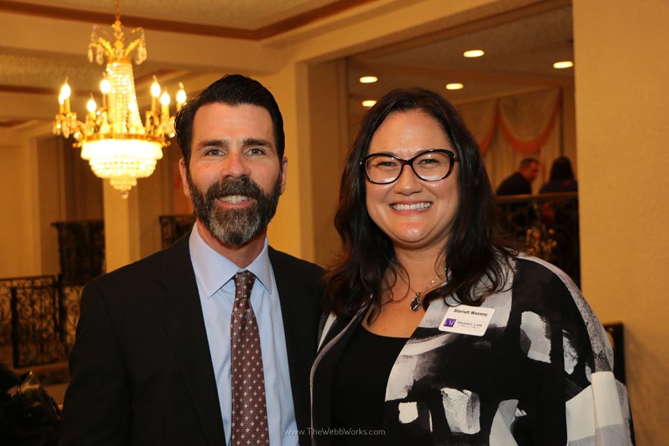 John Schifino and Starlett Massey at the campaign fundraiser