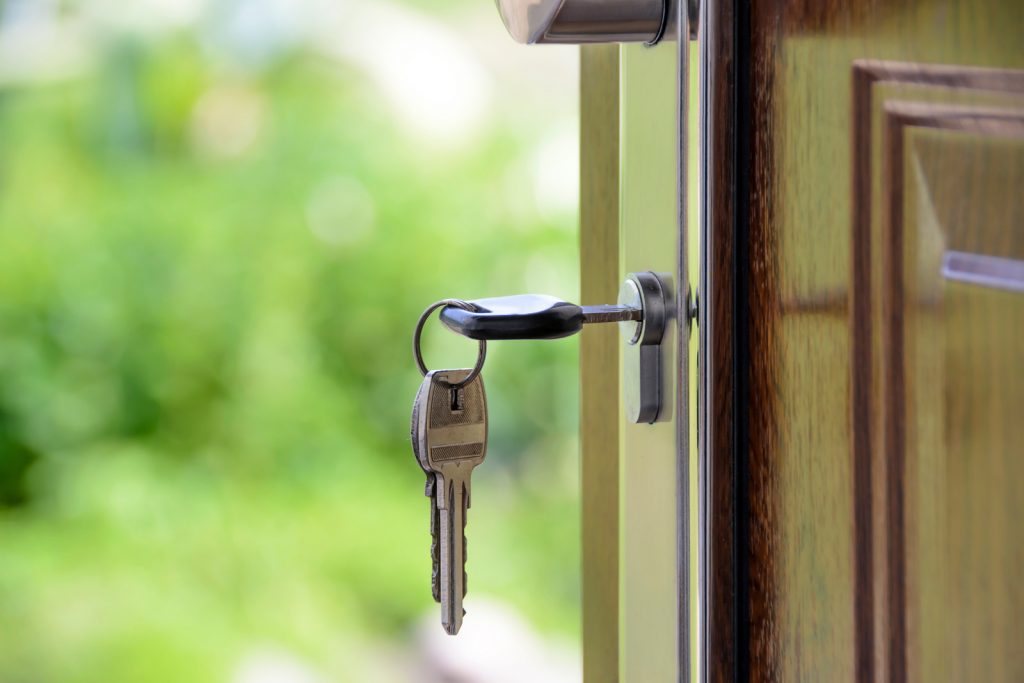 Keys in door pre-foreclosure