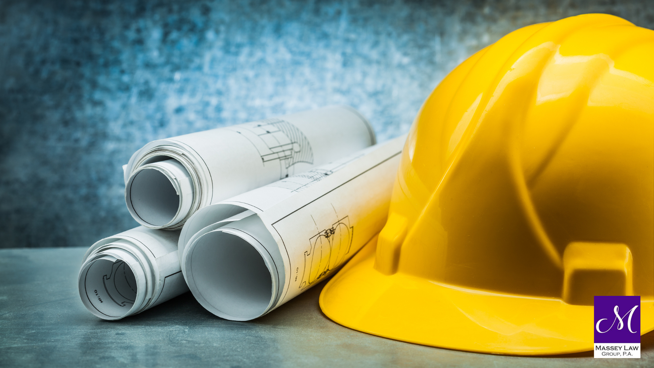 Construction plans and hard hat construction law